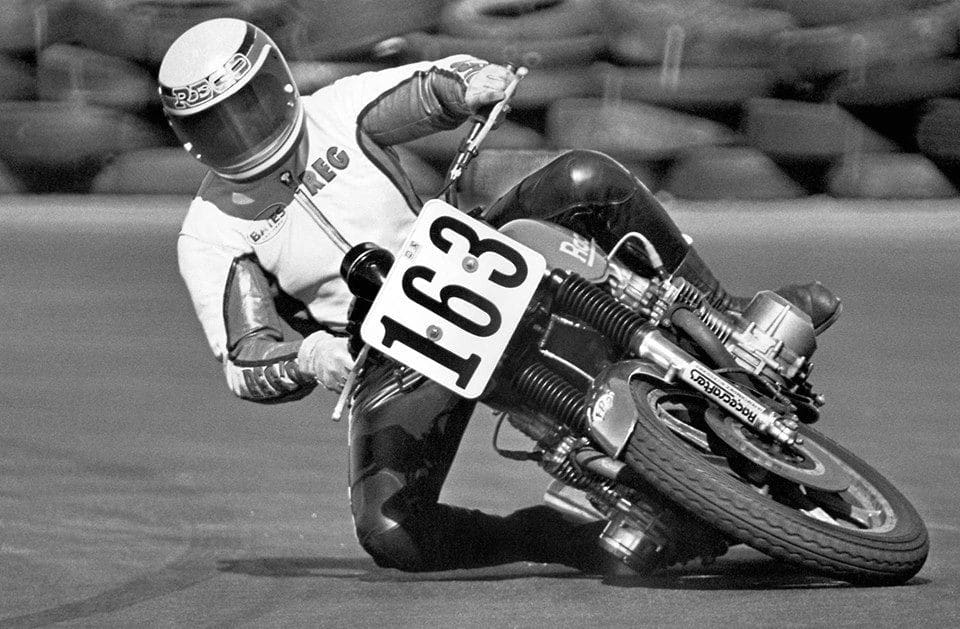 Reg Pridmore (163) sur la Kawasaki Racecrafters