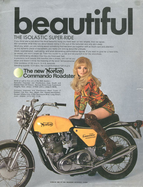 Publicité Norton 1970
