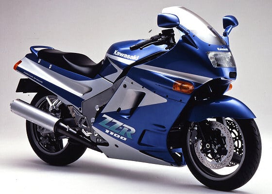 ZZR 1100 bleue 3 quarts